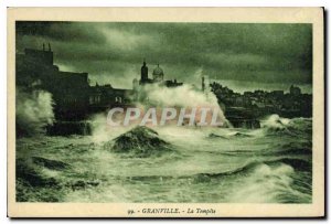 Postcard Old Granville La Tempete