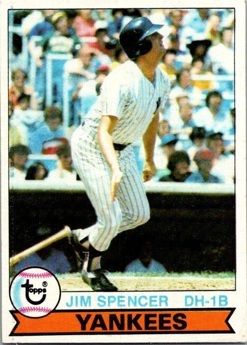 1979 Topps Baseball Card Jim Spencer New York Yankees