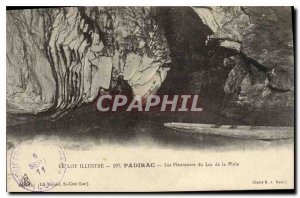 Old Postcard Lot Padirac Illustrates the Weeping Lake Rain