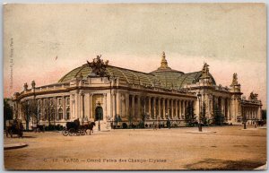 Grand Palais Des Champs Elysees Paris France Museum Complex Postcard