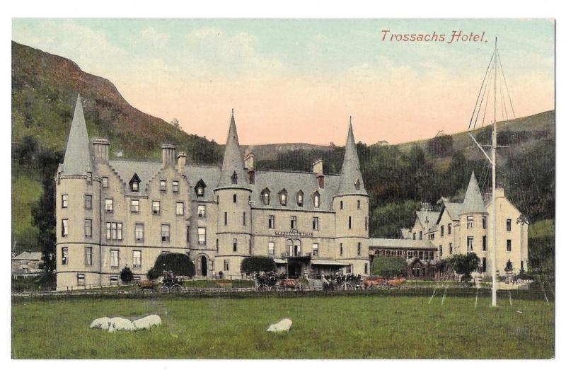 Scotland Trossachs Hotel Stirling Valentine's Postcard