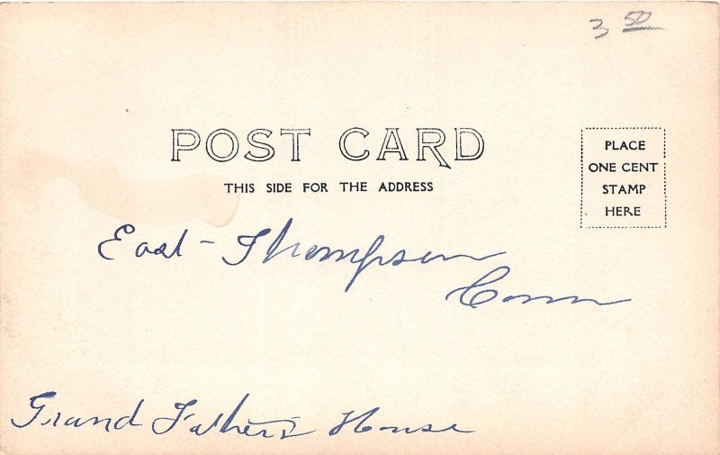 J45/ East Thompson Connecticut RPPC Postcard c1910 Private Residence 209