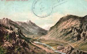 Vintage Postcard 1908 Georgetown Loop Railroad Colorado Edward H. Mitchell Pub.