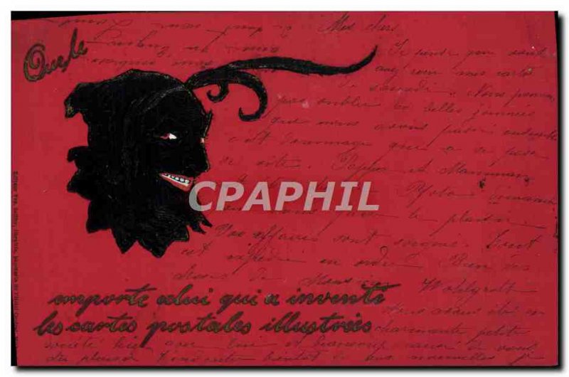 Postcard Old Devil