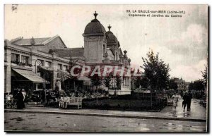 Old Postcard La Baule and Casino Esplanade gardens