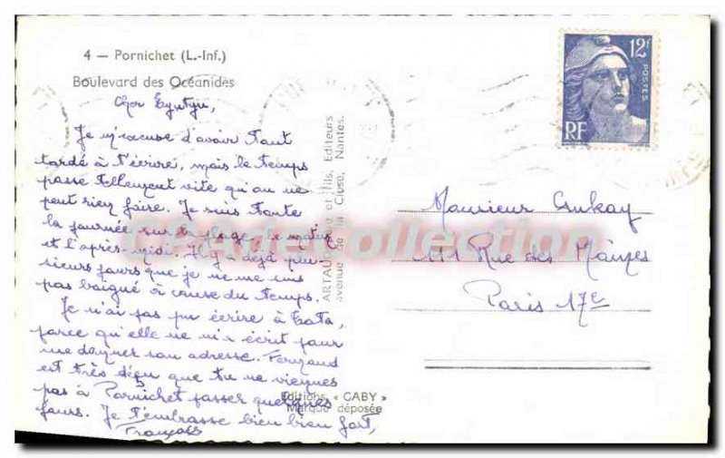 Postcard Old Pornichet Boulevard Des Oceanides