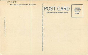 Automobiles Playground Hampton Beach Virginia linen Teich 1930s Postcard 8031