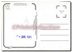 Postcard Modern Pompadour Presentation From Black Frame