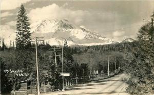 California Mt Shasta Patterson 1930s RPPC Photo Postcard 324