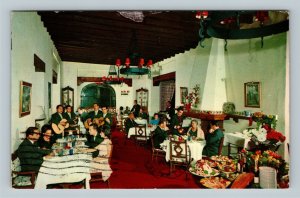 Mexico City, Antiguo San Angel Inn, Dining Room, Mariachi Band, Chrome Postcard