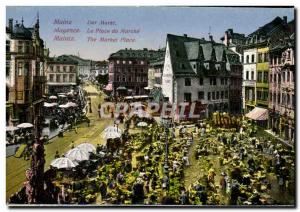 Old Postcard Mainz Der Markt
