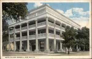 Roswell New Mexico NM Hotel Gilder Vintage Postcard