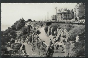 Kent Postcard - Zig-Zag Path, Leas, Folkestone   RS4889