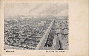 CHICAGO IL~STOCK YARDS-SOUVENIR POSTCARD COMP #6305-AERIAL VIEW POSTCARD 1900s