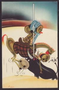 Bullfight Postcard