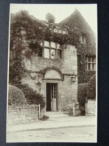 Derbyshire Bakewell ROWSLEY The Peacock Hotel DOORWAY Old RP Postcard by Donlion