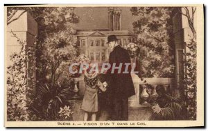 Old Postcard Scene Vision D & # 39Un T In The Sky Lisieux