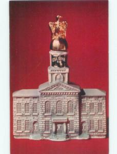 Pre-1980 postcard EZRA BROOKS STATE HOUSE DECANTER not An Actual Decanter E5874