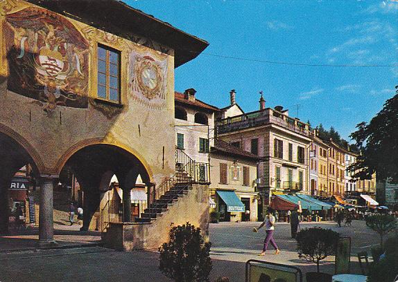 Italy Lago d'Orta Orta San Giulio La Piazza 1963