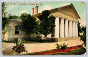 Arlington Virginia~Custis-Lee Mansion Exterior~Portico~Greek Revival~1911 PC