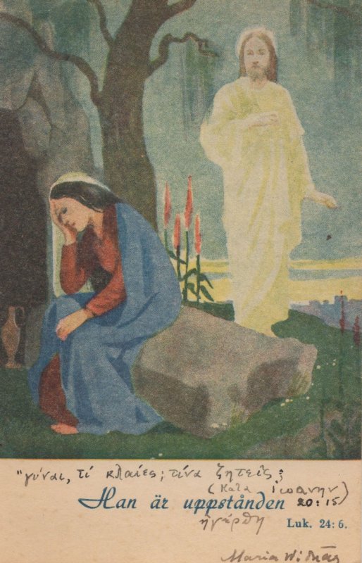 Resurrection Of Jesus Gospel Of Luke Finland Christian Postcard