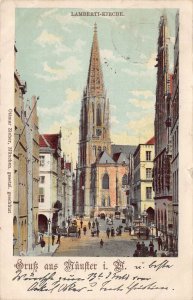 MUNSTER GERMANY~LAMERTIKIRCHE~1900 OTTMAR ZIEBER POSTCARD