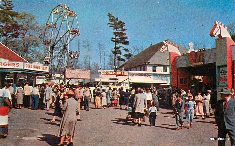 1950s Amusement Lincoln Park Ferris Wheel North Darthmouth Massachusetts 5087