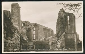 RPPC Kenilworth Castle Interior Banqueting Hall Tuck's UK