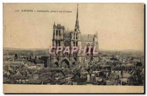 Old Postcard Amiens Taking A Flight D & # 39Oiseau