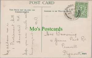 Genealogy Postcard - Browning - 10 Ganna Park Road, Peverill, Plymouth  RF7780