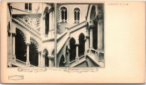 PMC NY Albany State Capitol Senate and Assembly Stairway Albertype