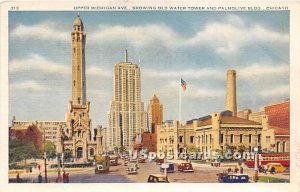 Upper Michigan Ave, Old Water Tower - Chicago, Illinois IL  