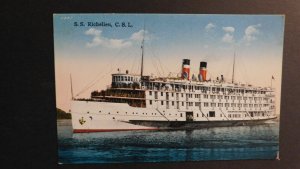 Mint Ship Postcard SS Richelieu CSL Steam Ship Canada Steamship Lines Limited