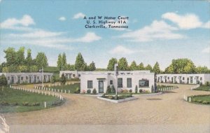 Tennesse Clarksville A And W Motor Court U S Highway 41 A