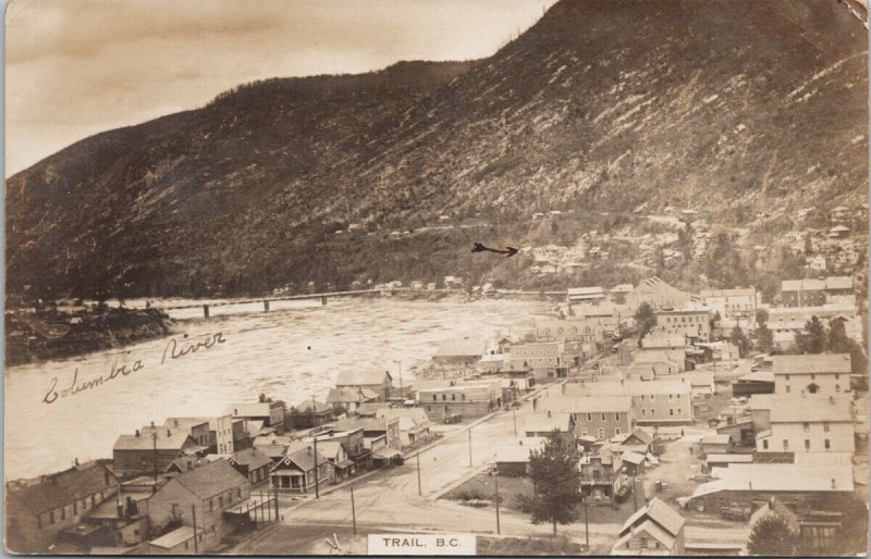 Trail BC British Columbia from 'Scott Terrace' Postcard F40