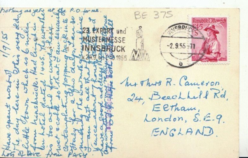 Austria Postcard - Kurort Hall - Tirol - Rosengasse - Ref 16825A