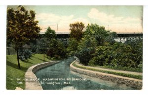 DE - Wilmington. The Brandywine, So Race, WashingtonBridge ca 1907*DPO