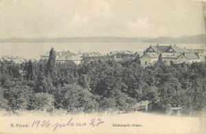 Postcard Hungary Balatonfured 1906 scenic view