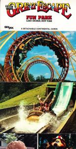 Great Escape Fun Park Lake George c1980s Complete Set of 6 Postcards  I14