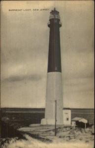 Barnegat NJ Lighthouse Old Postcard #2