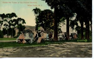 US    PC567    UNDER THE TREES AT THE PARADE GROUND, WEST POINT NY