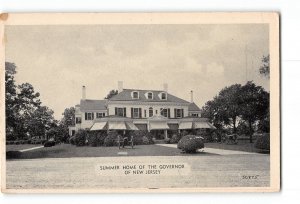 Sea Girt New Jersey NJ Vintage Postcard Governor's Summer Home