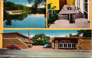 Linen Postcard City Motel U.S. Route 33 in South Bend, Indiana