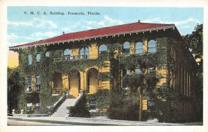 PENSACOLA, FL Florida     YMCA~Ivy Covered Building     c1920's Postcard