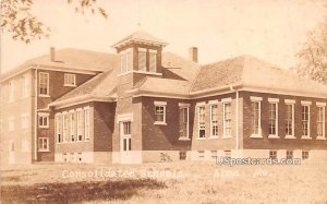 Consolidated Schools - Alma, Missouri MO Postcard