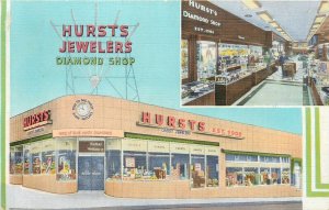 Postcard Missouri Kansas City Hurst's Diamond Shop Occupational MO24-1023