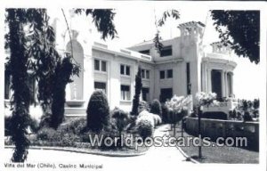 Real Photo Casino Municipal Vina del Mar Chile, Chilean, de Chile Unused 