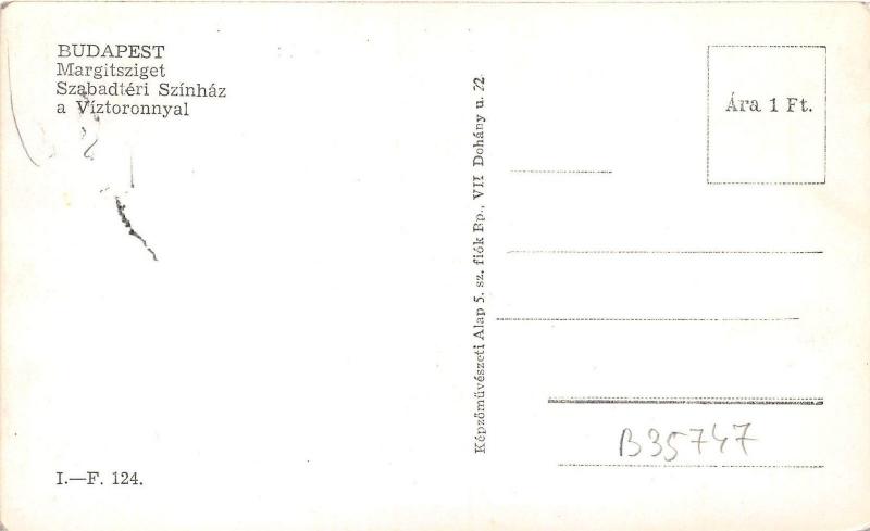 B35747 Budapest Margitsziget  hungary