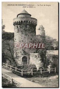 Old Postcard Fougeres Chateau De La Tour de Coigny