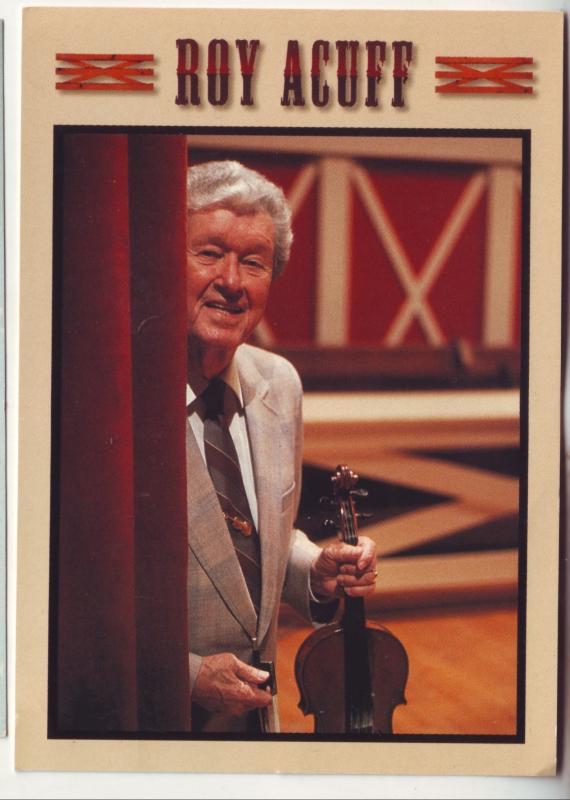 P699 roy acuff at the grand ole opry house